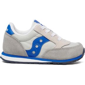 حذاء رياضي Saucony Jazz JR، رمادي/برتقالي/أزرق، 7 US للجنسين للأطفال الصغار