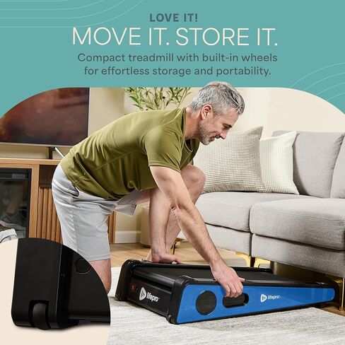 Lifepro Smallest Portable 30in Small Mini Walking Pad Treadmill Installation Free, Adjustable Incline, Under Desk Work Compact Treadmills for Home/Office - Max Load 220Lbs & Speed 3MPH in Kuwait