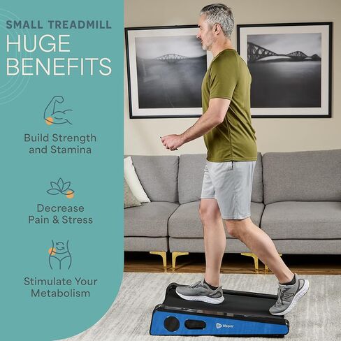Lifepro Smallest Portable 30in Small Mini Walking Pad Treadmill Installation Free, Adjustable Incline, Under Desk Work Compact Treadmills for Home/Office - Max Load 220Lbs & Speed 3MPH in Kuwait