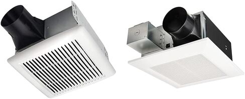 Broan-NuTone AE110 Invent Flex ENERGY STAR مروحة تهوية ذات سرعة واحدة مؤهلة، 110 CFM 1.0 Sones، أبيض in Kuwait