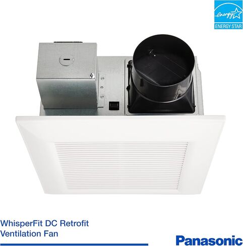 Broan-NuTone AE110 Invent Flex ENERGY STAR مروحة تهوية ذات سرعة واحدة مؤهلة، 110 CFM 1.0 Sones، أبيض in Kuwait