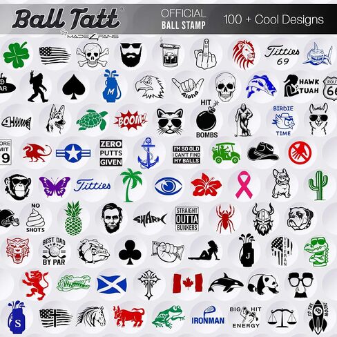 Gator Golf Ball Stamp, Golf Ball Stamper, Self-Inking Golf Ball Stamp Markers, Reusable Golf Ball Marking Tool to Identify Golf Balls, Golfer Gift Golfing Accessories in Saudi Arabia