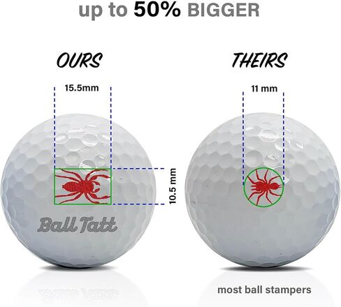 Gator Golf Ball Stamp, Golf Ball Stamper, Self-Inking Golf Ball Stamp Markers, Reusable Golf Ball Marking Tool to Identify Golf Balls, Golfer Gift Golfing Accessories in Saudi Arabia
