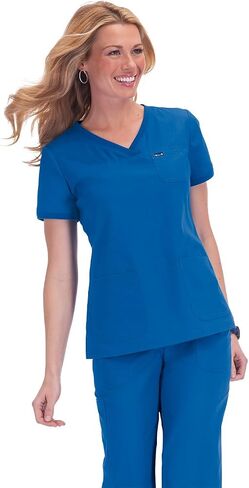 بلوزة نسائية من koi Classics 247 Nicole Scrub Top, أسود in Saudi Arabia