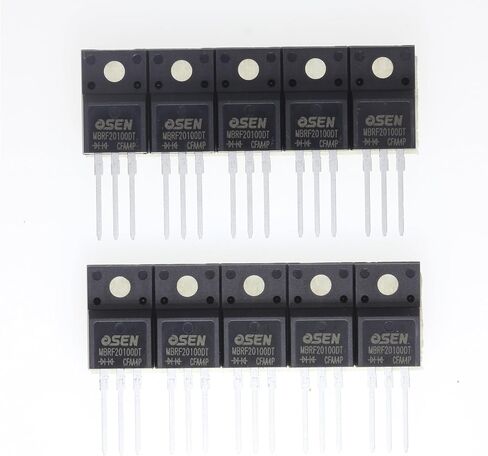 (حزمة من 10) MBRF2045DT (MBRF2045CT MBRF2045 MBR2045) 20A 45V TO220F مقوم الطاقة المغلف بالبلاستيك in Kuwait