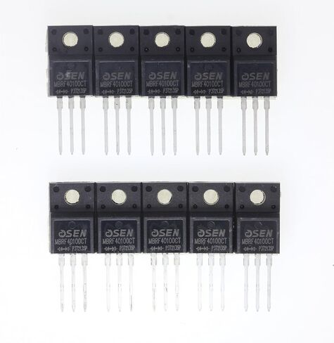 (حزمة من 10) MBRF2045DT (MBRF2045CT MBRF2045 MBR2045) 20A 45V TO220F مقوم الطاقة المغلف بالبلاستيك in Kuwait