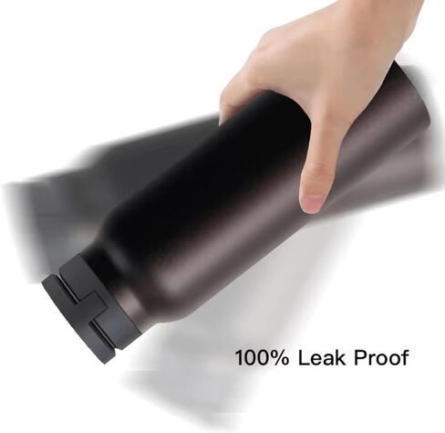 Water Bottle with Magnetic Phone Holder Lid - Insulated, Double Wall Stainless Steel Mag-safe Water Bottle With Straw & Magnet Mount for Gym, Travel, Sports - Hot & Cold (White 24 Oz) in Saudi Arabia