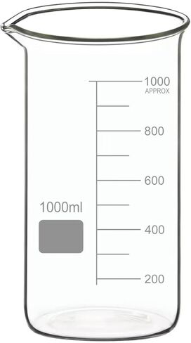 High Borosilicate Glass Beaker with Pouring Spout, 1-Pack 100 ml Graduated Tall Lab Beaker in Kuwait