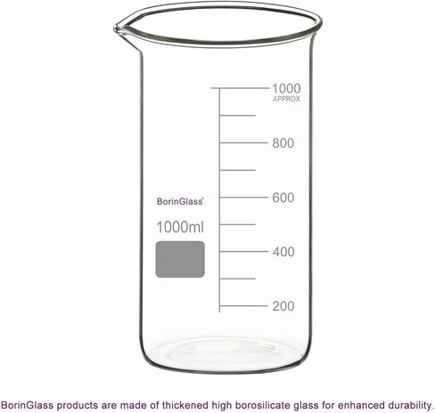 High Borosilicate Glass Beaker with Pouring Spout, 1-Pack 100 ml Graduated Tall Lab Beaker in Kuwait