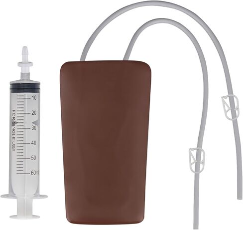 SimCoach Phlebotomy and Venipuncture Practice Kit, Wearable IV Practice Kit, IV Start Kit for Injection Training, Nursing School Essentials, Brown in Kuwait