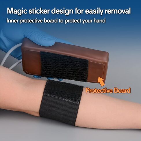 SimCoach Phlebotomy and Venipuncture Practice Kit, Wearable IV Practice Kit, IV Start Kit for Injection Training, Nursing School Essentials, Brown in Kuwait