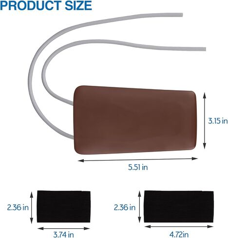 SimCoach Phlebotomy and Venipuncture Practice Kit, Wearable IV Practice Kit, IV Start Kit for Injection Training, Nursing School Essentials, Brown in Kuwait