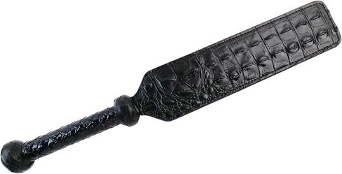 Rose Red Leather Paddle Riding Whip 16.14 inch Durable Equestrian Paddle,Leather Riding Crop Paddle Costume Accessory in Kuwait