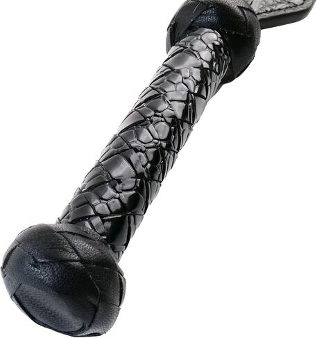Rose Red Leather Paddle Riding Whip 16.14 inch Durable Equestrian Paddle,Leather Riding Crop Paddle Costume Accessory in Kuwait