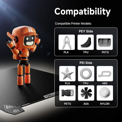 Creality 3D Printer Build Plate for K1/K1C Build Plate/Ender 3 V3/Ender 3 V3 KE/Ender 3 V3 SE Build Plate/Ender 3 V2/Ender 5 S1and All 3D Printers (Creality PEI Black+PEY Phantom 235 * 235mm) in Kuwait