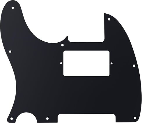 Banworks 1 Ply Tele HS/HH Pickguard 8-Hole Electric Guitar Pickguard Scratch Plate for USA/Mexican Fender Modern Style Standard Tele Telecaster JT/HB-04 Glossy Black in Kuwait