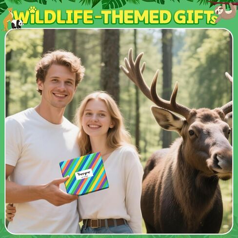 HAPPYPOP Funny Moose Gifts for Men Women Moose Gifts for Moose Lovers, Novelty Moose Socks Crazy Silly Fun Socks in Kuwait