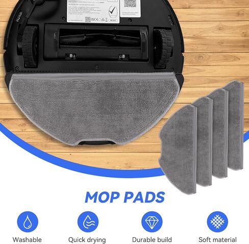 4 Pcs Replacement Filters for Eufy X8 Pro Series Vacuum - Accessories For X8 Pro Robotic Vacuum Filter in Kuwait