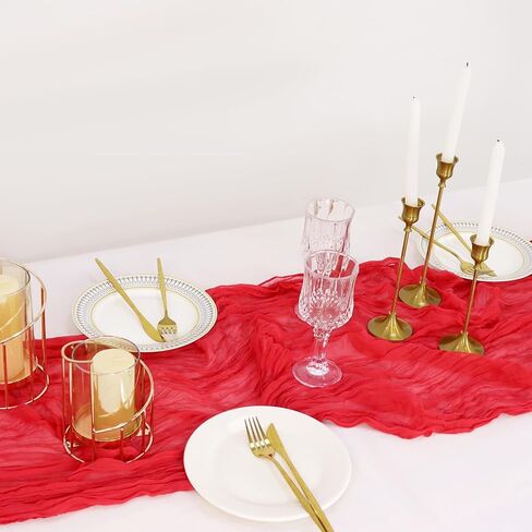 Hunter Green Gauze Table Runner Cheesecloth Fabric 10ft Cheese Table Runners Boho Table Runner 120 Inch Long Wedding Table Cover Cheese Cloth Table Runner for Party Birthday Reception in Kuwait