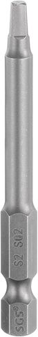 HARFINGTON Square Screwdriver Bit SQ1 1/4" Hex Shank 65mm/2.6" Length Magnetic 4 Point Hex Bits S2 Steel Industrial Grade Electric Screw Driver Bit 5mm Rod in Saudi Arabia
