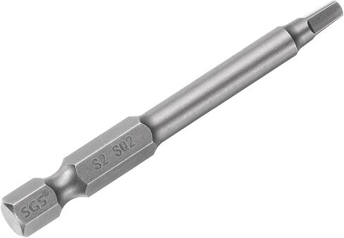 HARFINGTON Square Screwdriver Bit SQ1 1/4" Hex Shank 65mm/2.6" Length Magnetic 4 Point Hex Bits S2 Steel Industrial Grade Electric Screw Driver Bit 5mm Rod in Saudi Arabia