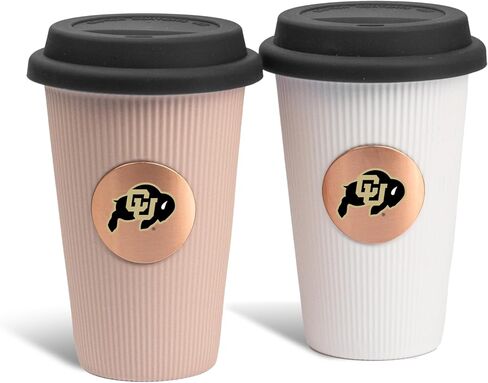 The Memory Company | Licensed NCAA 2-Pack Barista Cups w/Covers in Kuwait