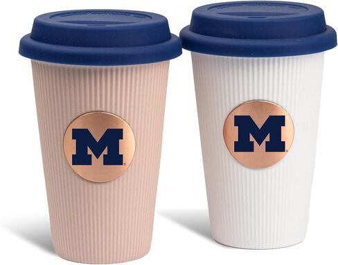 The Memory Company | Licensed NCAA 2-Pack Barista Cups w/Covers in Kuwait