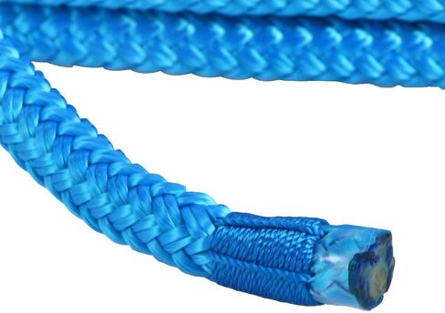 Amarine Made 2 Pack 3/8 Inch 35 FT Double Braid Nylon Dockline Dock Line Mooring Rope Eye: 12";Safe Workload: 660 Lbs;Tensile Strength: 3300 Lbs (White) in Kuwait