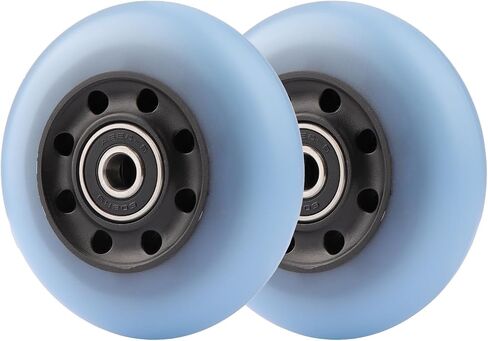 2-Pack 76mm PU Caster Board Replacement Wheel Set 90A Compatible with Razor RipStik Classic Air, DLX G Ripsurf (Black) in Kuwait