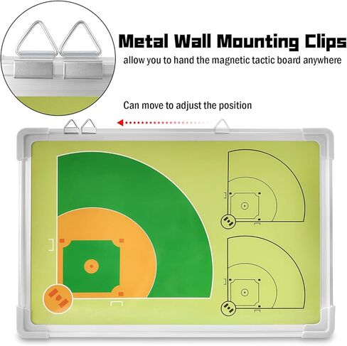 LEAP Magnetic Ice Hockey Coach Boards Dry Erase Marker Clipboard with Magnets and Dry Erase Pen Eraser Basketball Soccer in Kuwait