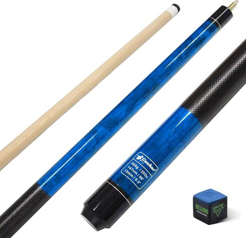 Pool Cues, 58 Inch 2-Piece Pool Sticks for Adults, House Bar Billiard Cue Stick with 3D Grip, Pool Table Sticks for Men Women (7 Colors Available and Weight from 18oz 19oz 20oz 21oz) in Kuwait