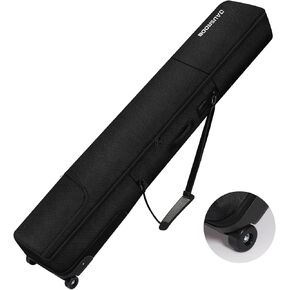 DAUSROOB Air Travel Roller Snowboard Bag Padded Snowboard Bag with Wheels Premium -1680D Oxford Fabric Waterproof Foil Lining Travel Snowboard Bag for for Flying, All-Terrain Ski Snowboard Bag