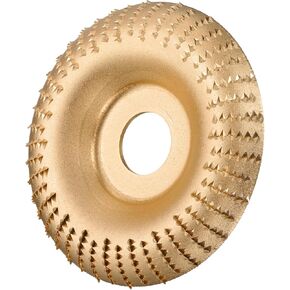 harfington 3 قطع الخشب نحت القرص طاحونة عجلة 4 "أداة دوارة قوس نحت القرص طحن عجلة مع 5/8" أربور لتلميع تشكيل النجارة، لهجة فضية in Kuwait