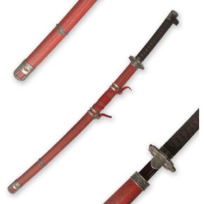 Mortal Blade Metal Sword Sekiro: Dayows Die Die Twice Cosplay Props Uncut - عروض الهالوين وحفلات أعياد الميلاد وأزياء الأحداث السماوية ， أسود أو أحمر