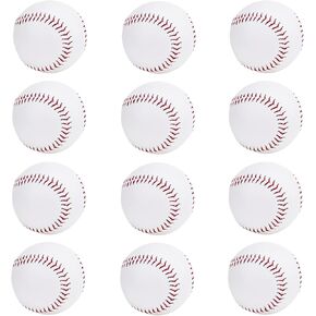 كرات البيسبول القياسية الفارغة في Rarapop ، وحجم رسمي بحجم 9 بوصات ، تدريبات تدريب على البيسبول للعب البيسبول للعب في الدوري ، والضرب ، والضرب ، والميدان ، والتوقيع in Kuwait