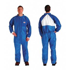 3M 4530CS-BLK-XL معطف واقي للاستعمال مرة واحدة، أزرق