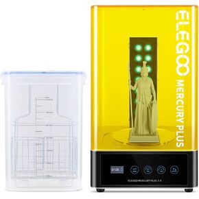 Elegoo Mercury Plus 3.0 محطة غسل وعلاج أكبر ، آلة علاج الراتنج لنماذج الطباعة 3D LCD/SLA/DLP ، الأفضل لزحل ، طابعة المريخ 3D ، حجم الغسيل 230 * 135 * 260mmmmm