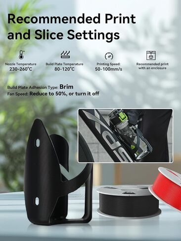 Sunlu ASA خيوط 1.75 مم ، الأشعة فوق البنفسجية/المطر/مقاومة للحرارة ، خيوط طابعة ثلاثية الأبعاد صعبة ، رائعة لطباعة الأجزاء الميكانيكية الوظيفية في الهواء الطلق ، بكرة 0.9 كجم (1.98 رطل) ، 340 مترًا ، أبيض in Kuwait