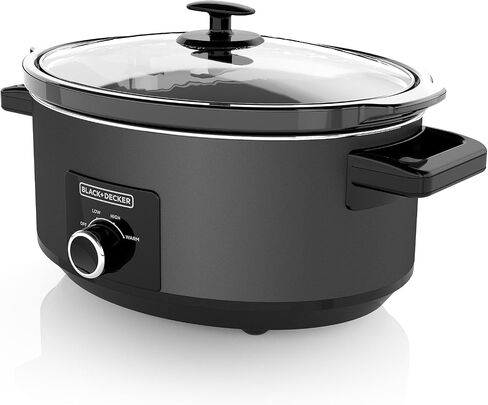 BLACK+DECKER 7-Quart Digital Slow Cooker with Chalkboard Surface, Slate, SCD4007 in Saudi Arabia