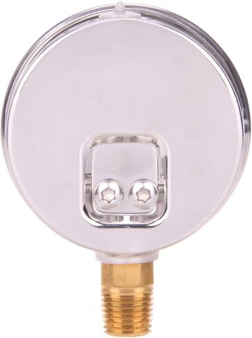 MEASUREMAN 2-1/2" Dial Size, Glycerin Filled Pressure Gauge, 0-160psi/kpa, 304 Stainless Steel Case, 1/4" NPT Lower Mount 2 Pack in Kuwait