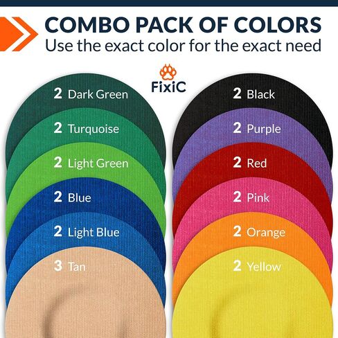 FixiС Adhesive Patches 25 Pack 3 1/2" – Good for Libre 1, 2, 3 & Plus – G7 & Stelo – Guardian – Waterproof Adhesive Patches – Libre Adhesive Covers – Pre-Cut – The Best Fixation for Your Sensor! (Tan) in Kuwait