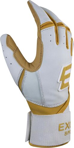 Exote Bolt Baseball and Softball Batting Gloves for Men Women Youth & Adult Sizes -Long Cuff Breathable Leather Baseball Batting Gloves with Extra Grip & Wrist Wrap in Saudi Arabia