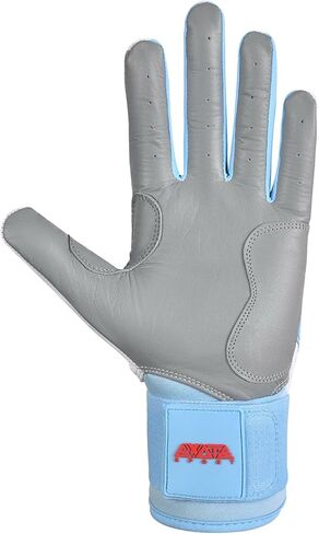 Exote Bolt Baseball and Softball Batting Gloves for Men Women Youth & Adult Sizes -Long Cuff Breathable Leather Baseball Batting Gloves with Extra Grip & Wrist Wrap in Saudi Arabia