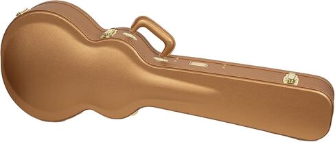 Crossrock Master Series- Wooden Fender Precision & Jazz Bass Guitar Case- Security Lock, Genuine Leather Handle, Reinforced Hardware, Metal Feet, Storage Space- Malachite Blue (CRW720BMB) in Kuwait