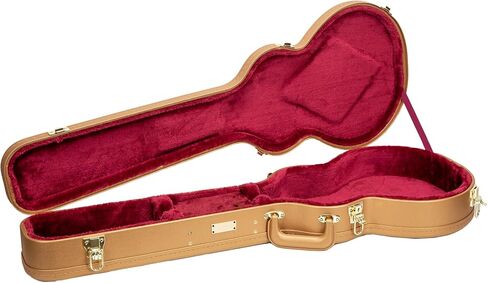 Crossrock Master Series- Wooden Fender Precision & Jazz Bass Guitar Case- Security Lock, Genuine Leather Handle, Reinforced Hardware, Metal Feet, Storage Space- Malachite Blue (CRW720BMB) in Kuwait
