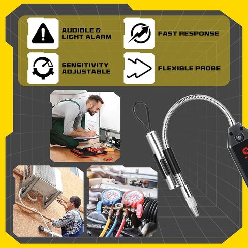 Auto Air Conditioner Leak Detector Tool WJL-6000 Refrigerant Leak Detector with UV Flashlight and Yellow UV Protective Glasses for HVAC Air Conditioner R22 R410A R134A in Saudi Arabia