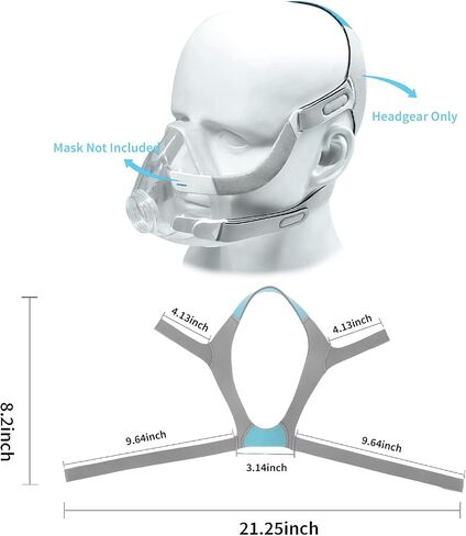 Headgear for AirFit F20/AirTouch F20, Soft Comfortable Unisex CPAP Replacement F20 Headgear Strap (Without Mask) in Kuwait