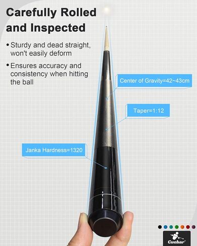 Pool Sticks Set of 4, Pool Cues 18 19 20 21 Oz in 4, 2-Piece House Bar Billiard Cue Stick with 3D Grip, 58" Pool Table Sticks for Men Women in Kuwait