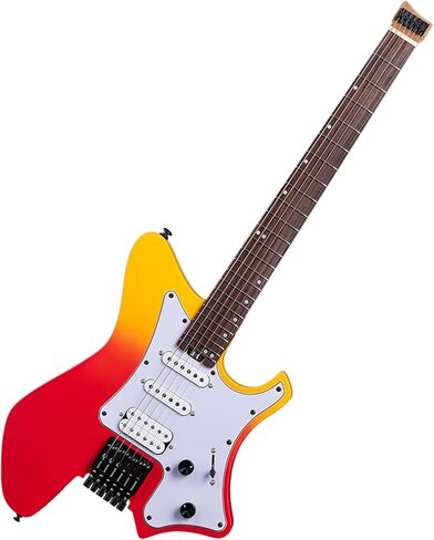 EART GW2P-SE Headless Electric Guitar, Solid Electric Guitar,Carbon-Roasted Hard Maple Neck Fully Adjustable Bridge, Satin Finish in Kuwait