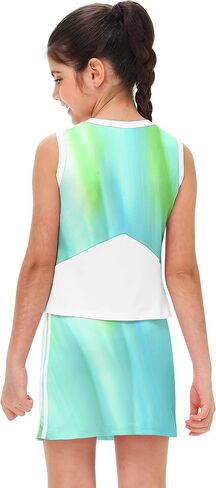 Remimi Girls Tennis Outfits Golf Tank Top and Skirt with Shorts 4-12 Years in Kuwait